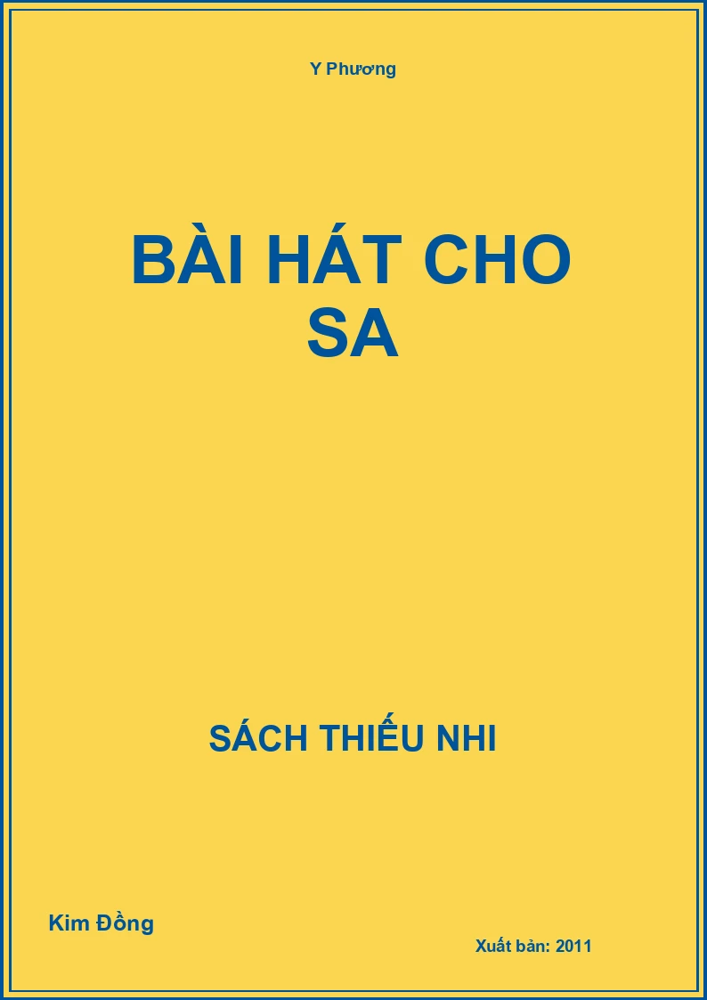 Bài hát cho Sa