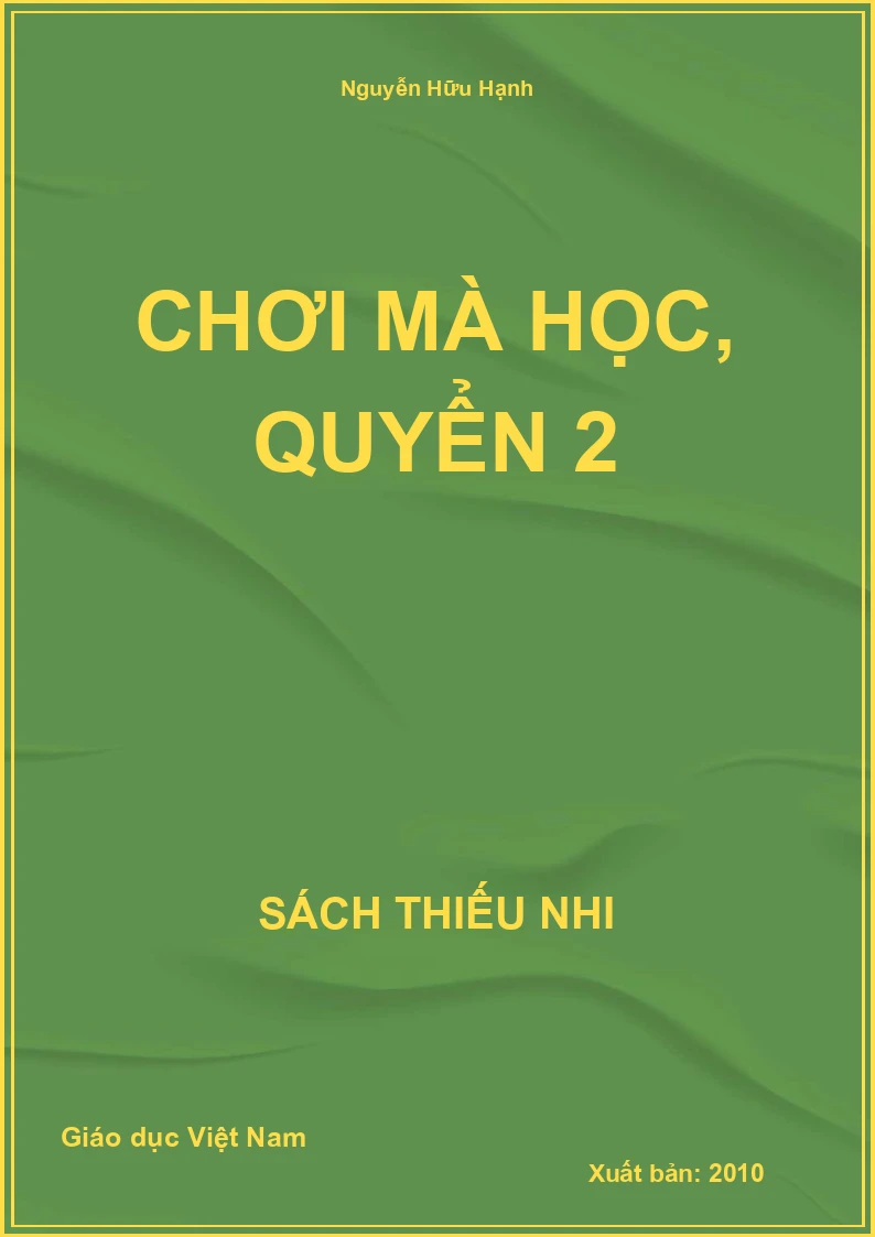 Chơi mà học, Quyển 2