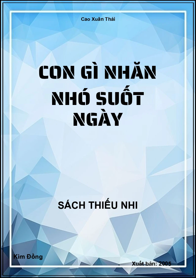 Con gì nhăn nhó suốt ngày