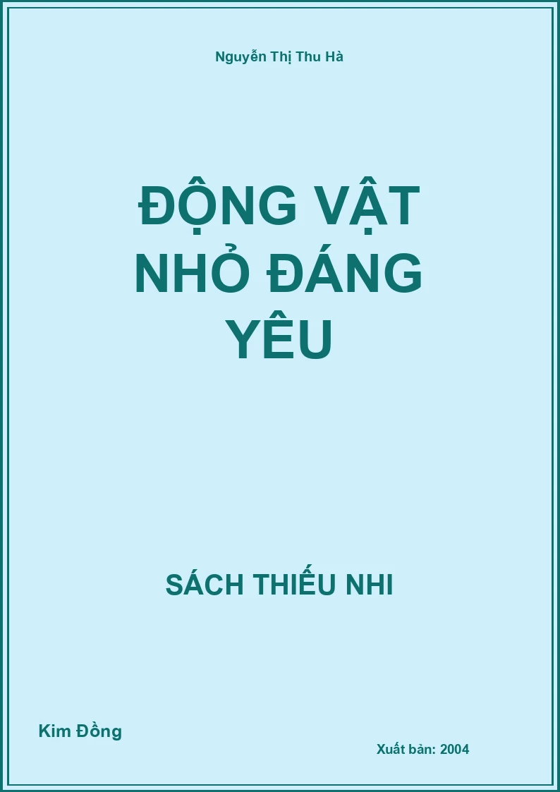 Động vật nhỏ đáng yêu