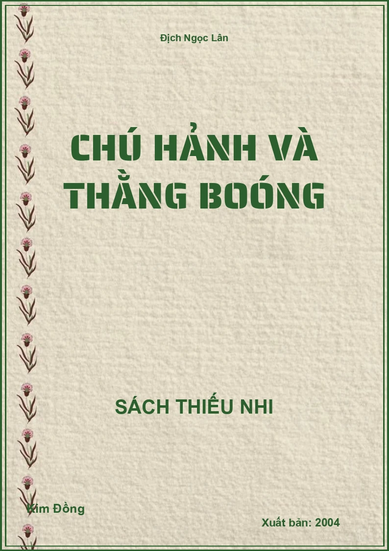 Chú Hảnh và thằng Boóng