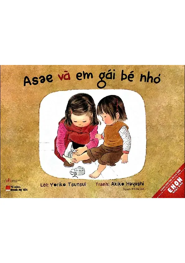 Asae và em gái bé nhỏ