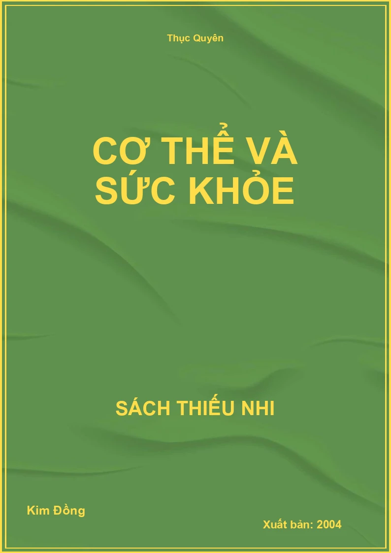 Cơ thể và sức khỏe