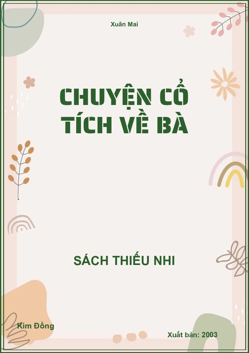Chuyện cổ tích về bà