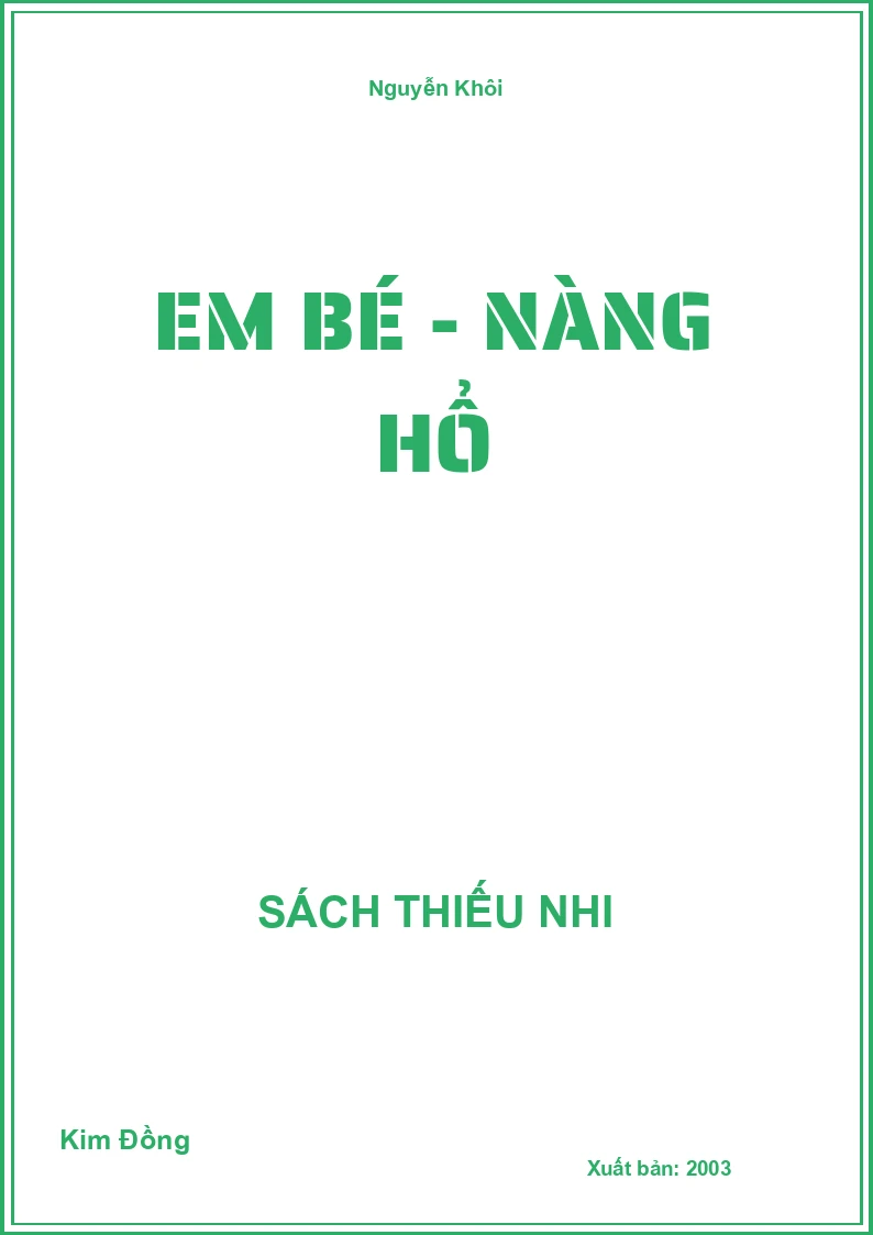 Em bé - Nàng Hổ