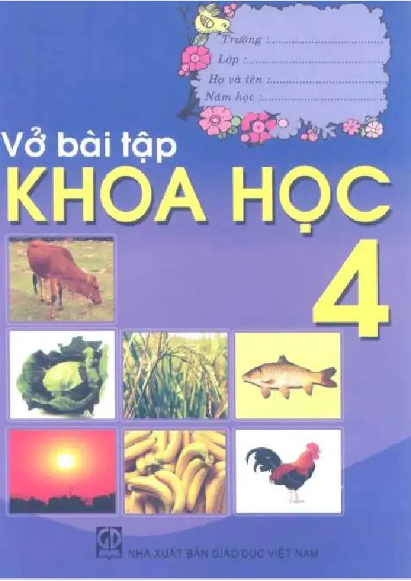 Vở bài tập Khoa học 4