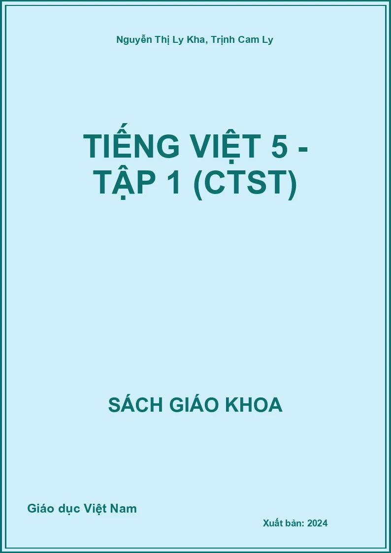 Tiếng Việt 5 - Tập 1 (CTST)