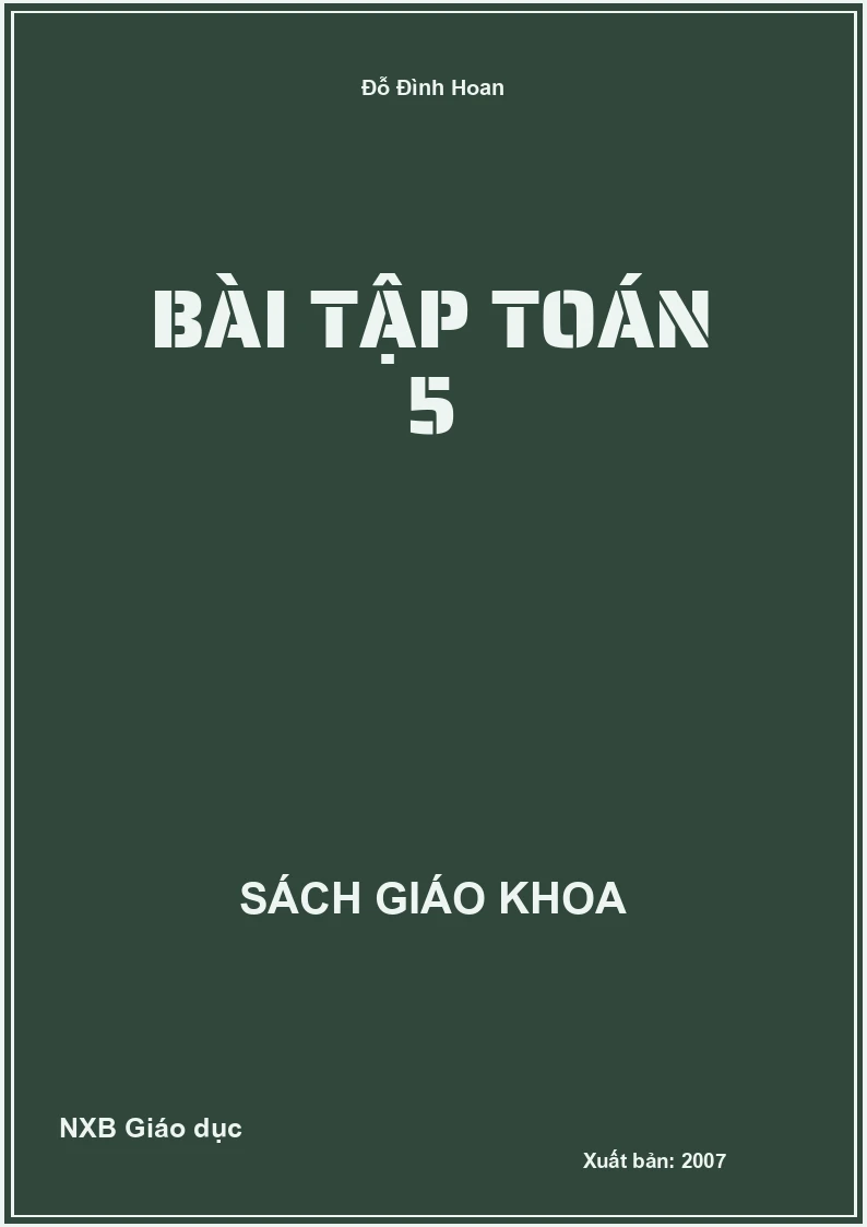 Bài tập Toán 5