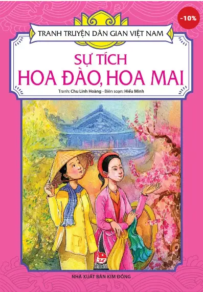 Tranh truyện dân gian Việt Nam: Sự tích hoa đào, hoa mai