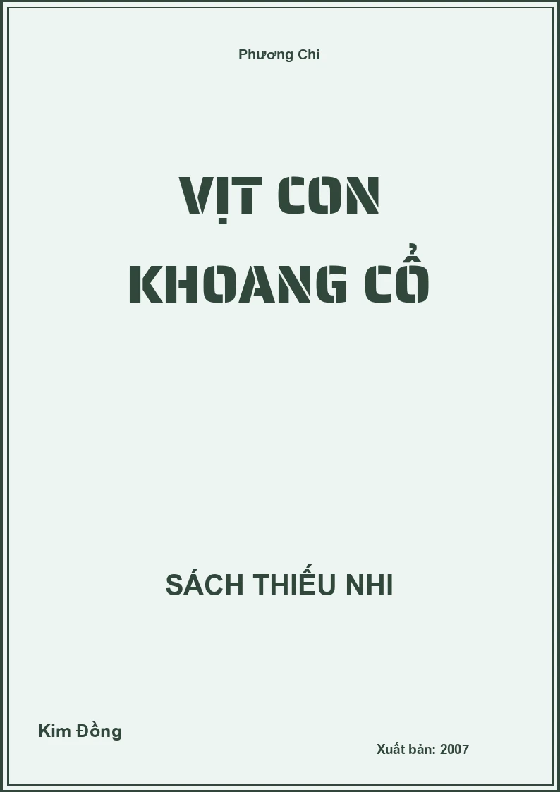 Vịt con khoang cổ