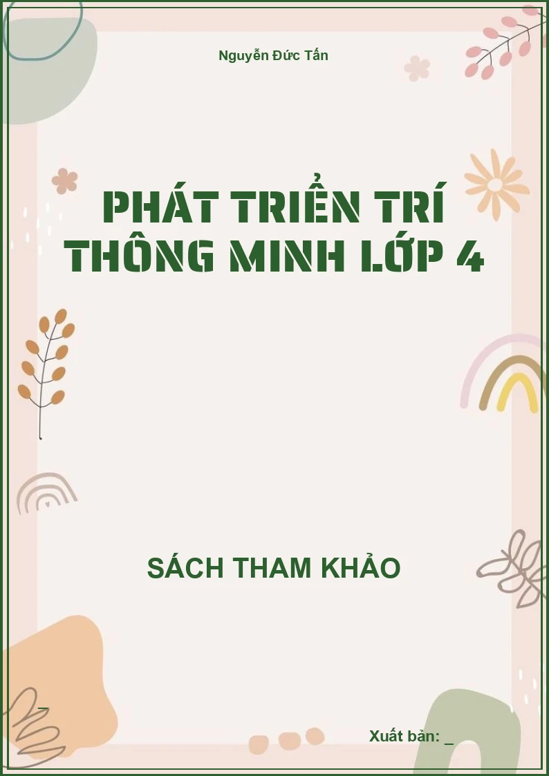 Phát triển trí thông minh lớp 4