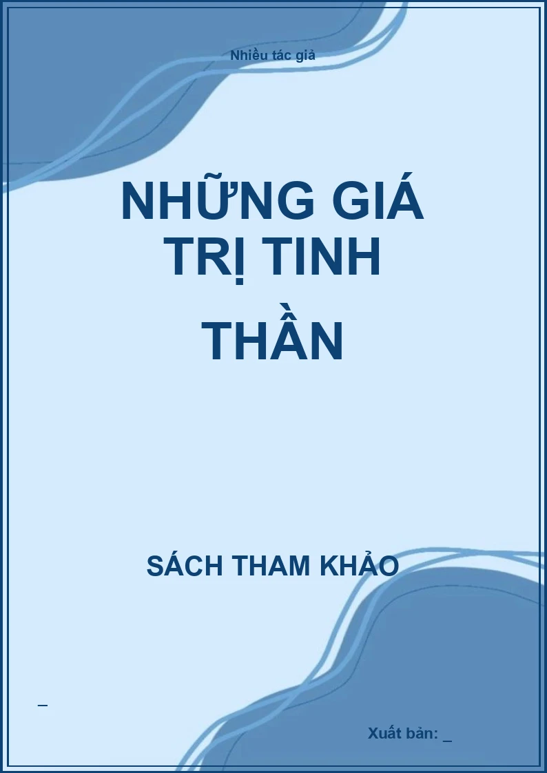 Những giá trị tinh thần