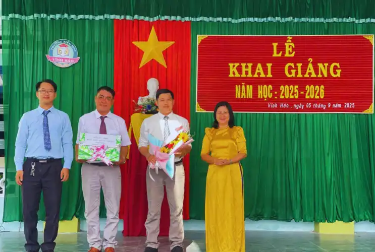 Trường Tiểu học Vĩnh Hảo hân hoan chào đón năm học 2025–2026