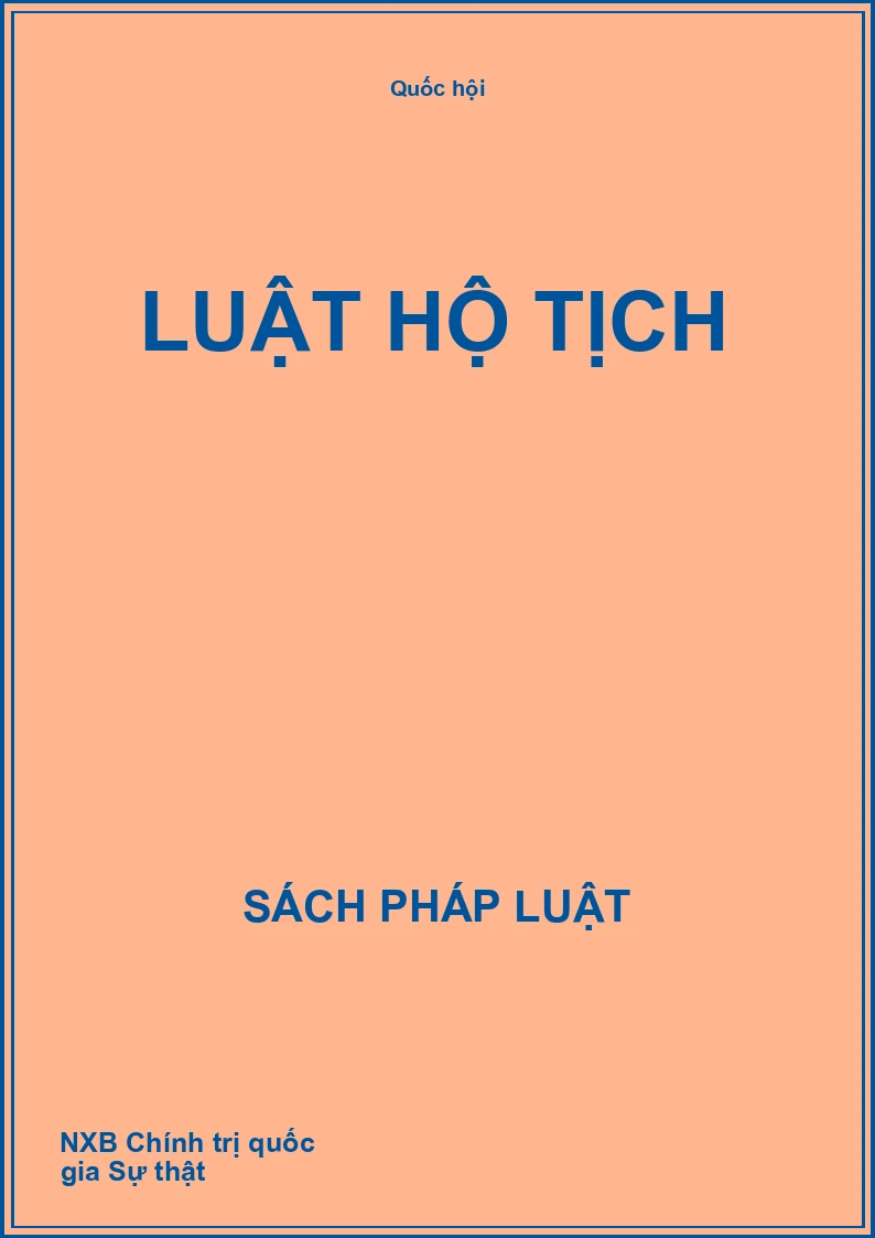 Luật hộ tịch