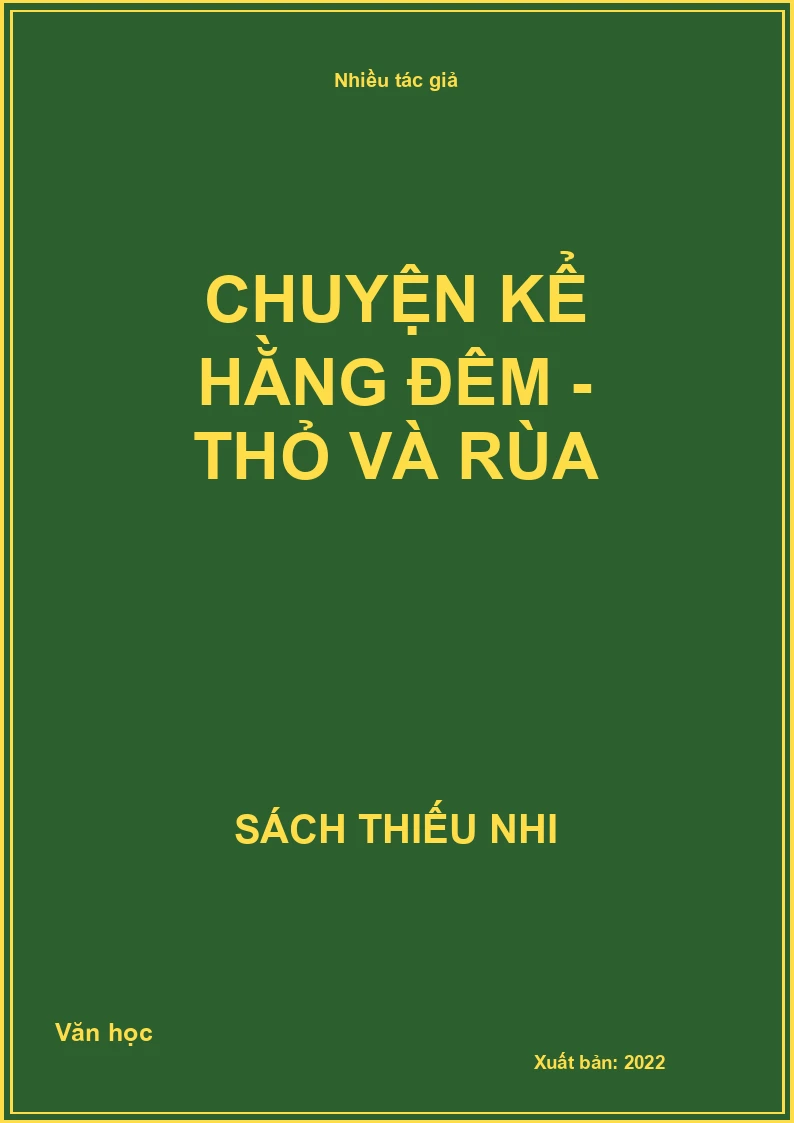 Chuyện kể hằng đêm - Thỏ và rùa