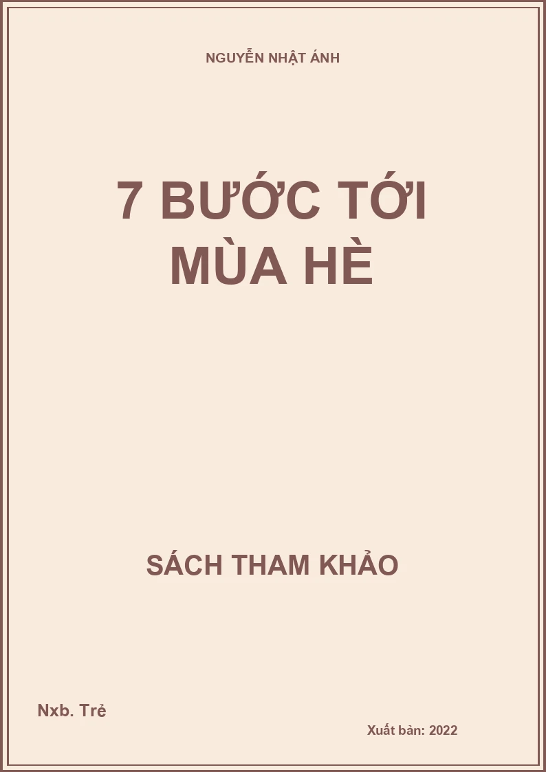 7 bước tới mùa hè