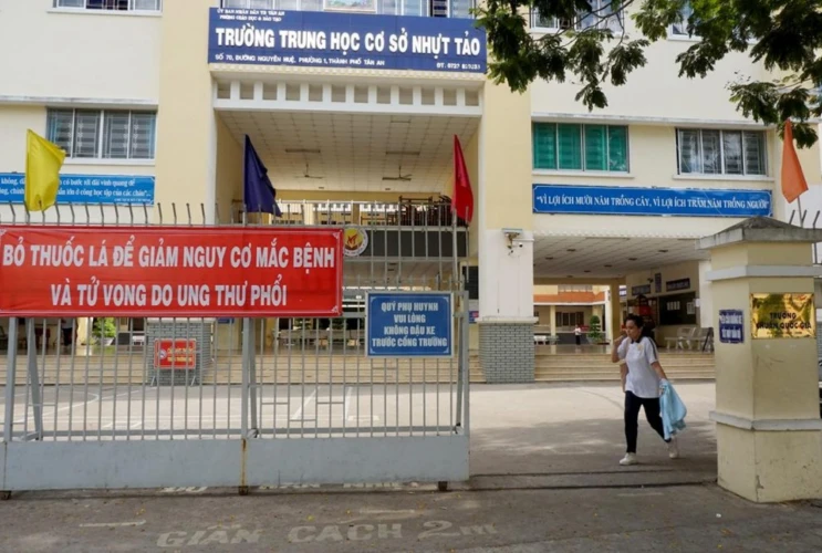 THCS Nhựt Tảo – Trường học không khói thuốc lá