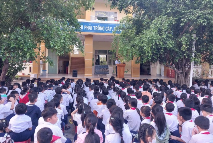 Liên đội trường Tiểu học Phước Lại tổ chức sinh hoạt Đội, Sao nhi đồng