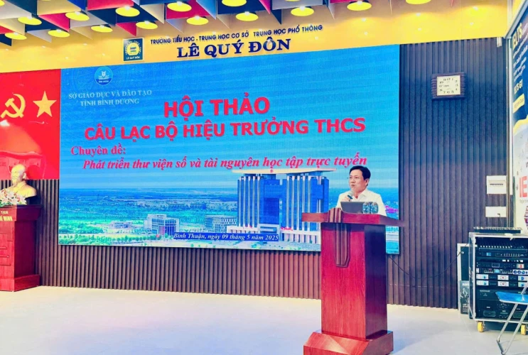 Báo Cáo Tham Luận Về Phát Triển Thư Viện Số DLib K12 Tại Hội Thảo Câu Lạc Bộ Hiệu Trưởng Trường THCS Lần 3 Năm Học 2024-2025