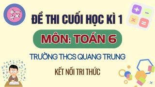 Đề thi HK2 môn Toán 6 KNTT năm 2021-2022