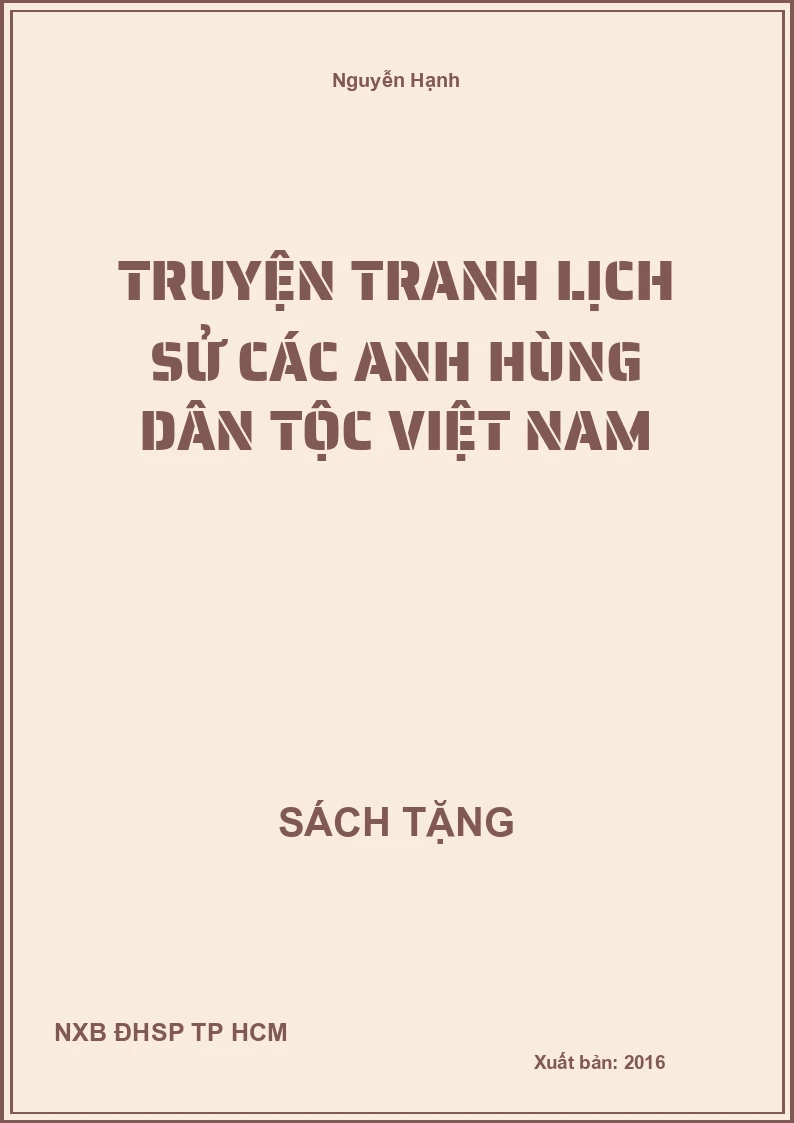 Truyện tranh lịch sử các anh hùng dân tộc Việt Nam