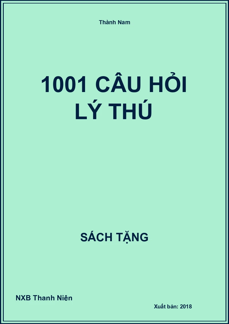 1001 câu hỏi lý thú