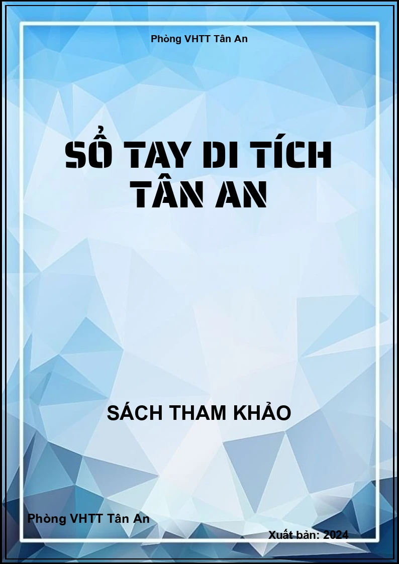 Sổ tay di tích Tân An