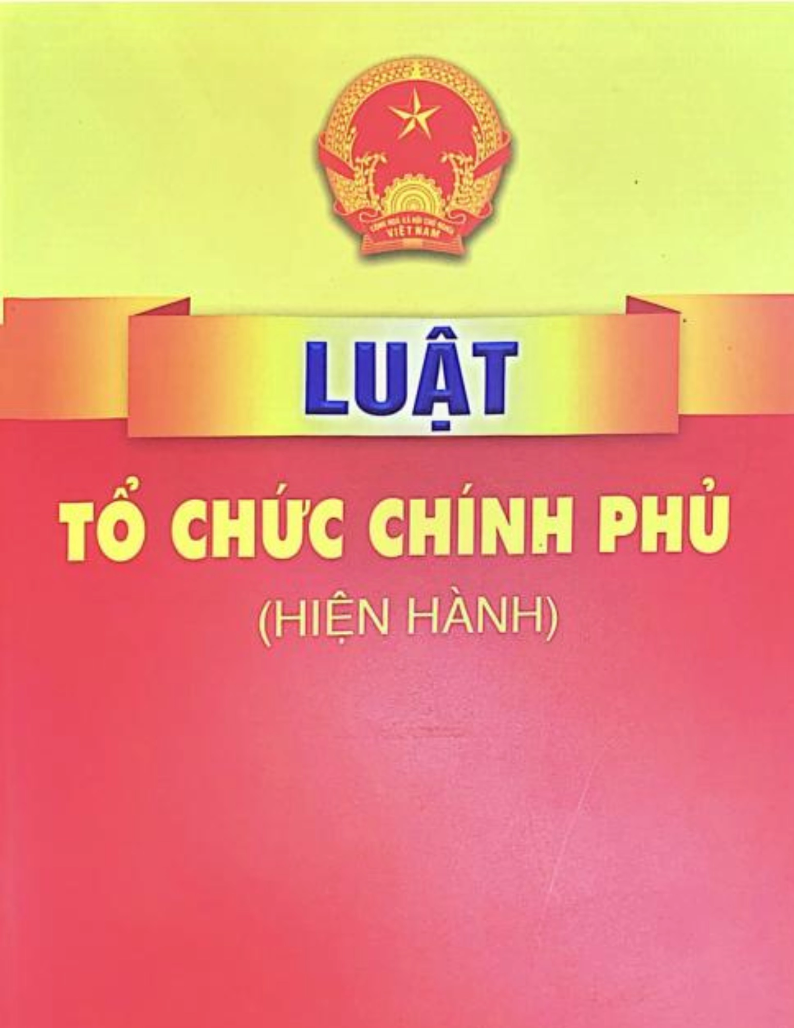 Luật tổ chức chính phủ năm 2019