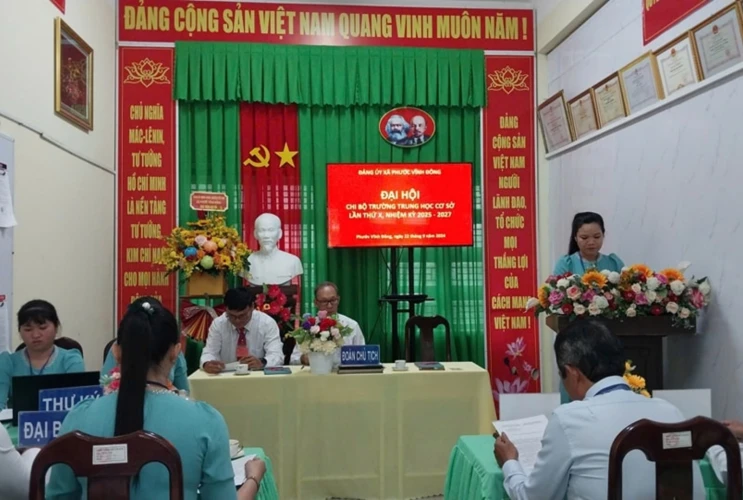 Tổ chức thành công Đại hội Chi bộ lần thứ X, nhiệm kỳ 2025-2027