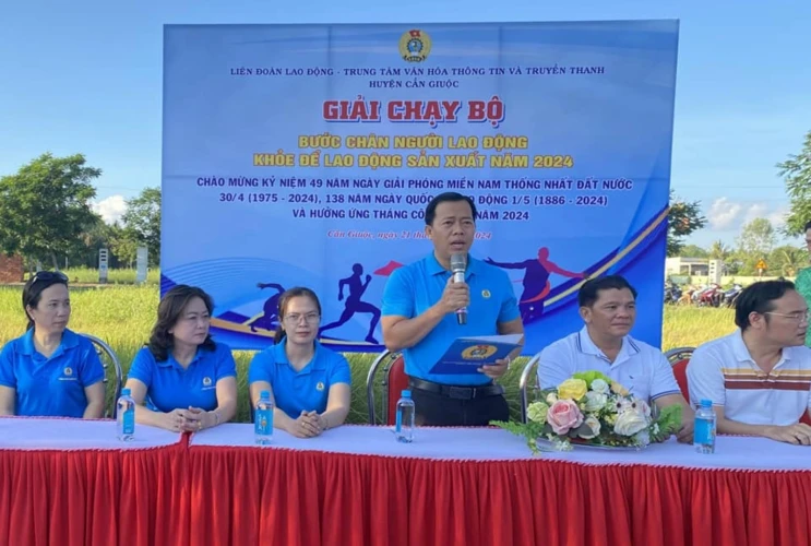 Giải chạy bộ "Bước chân người lao động - Khỏe để lao động sản xuất" năm 2024