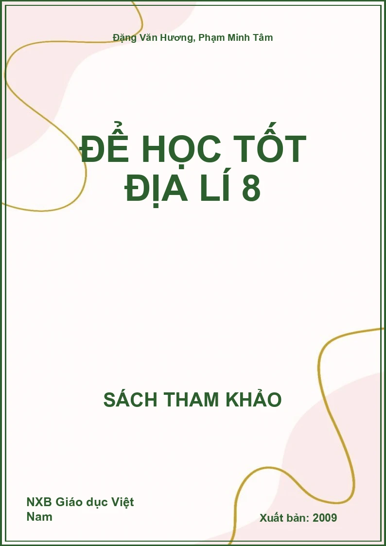 Để Học Tốt Địa Lí 8