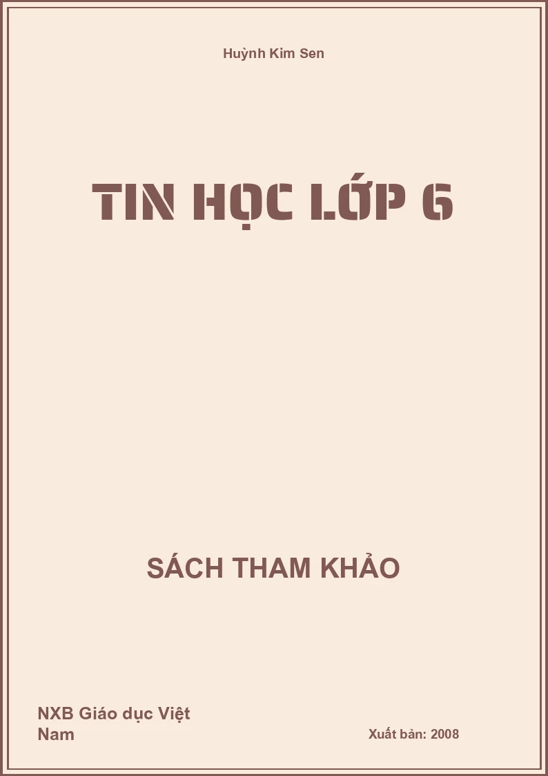 Tin Học Lớp 6