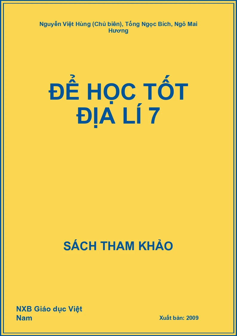 Để Học Tốt Địa Lí 7
