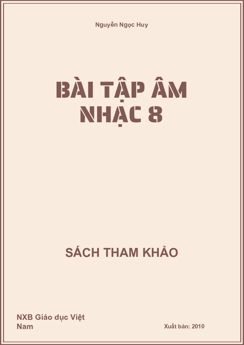 Bài Tập Âm Nhạc 8