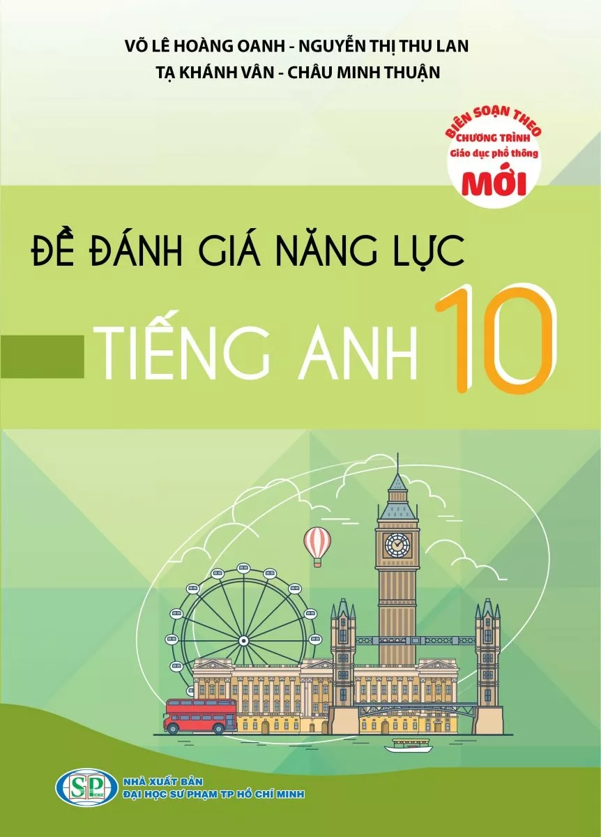 Đề đánh giá năng lực Tiếng Anh 10