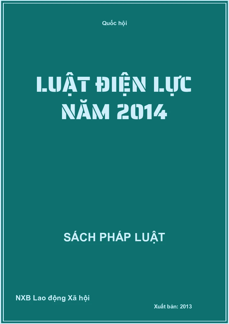 Luật Điện Lực Năm 2014