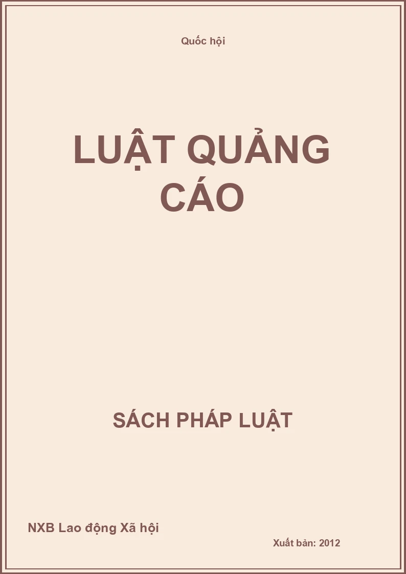 Luật Quảng Cáo