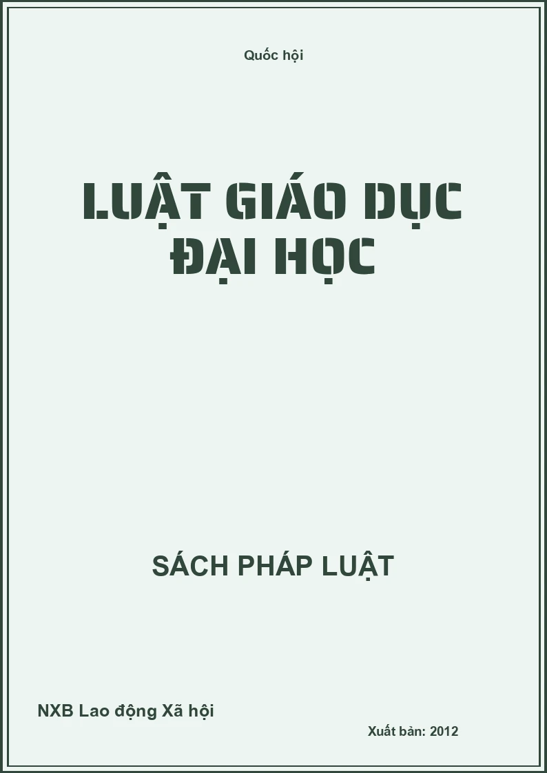 Luật Giáo Dục Đại Học
