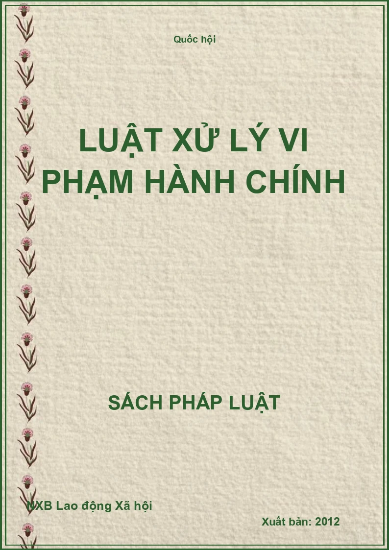 Luật Xử Lý Vi Phạm Hành Chính