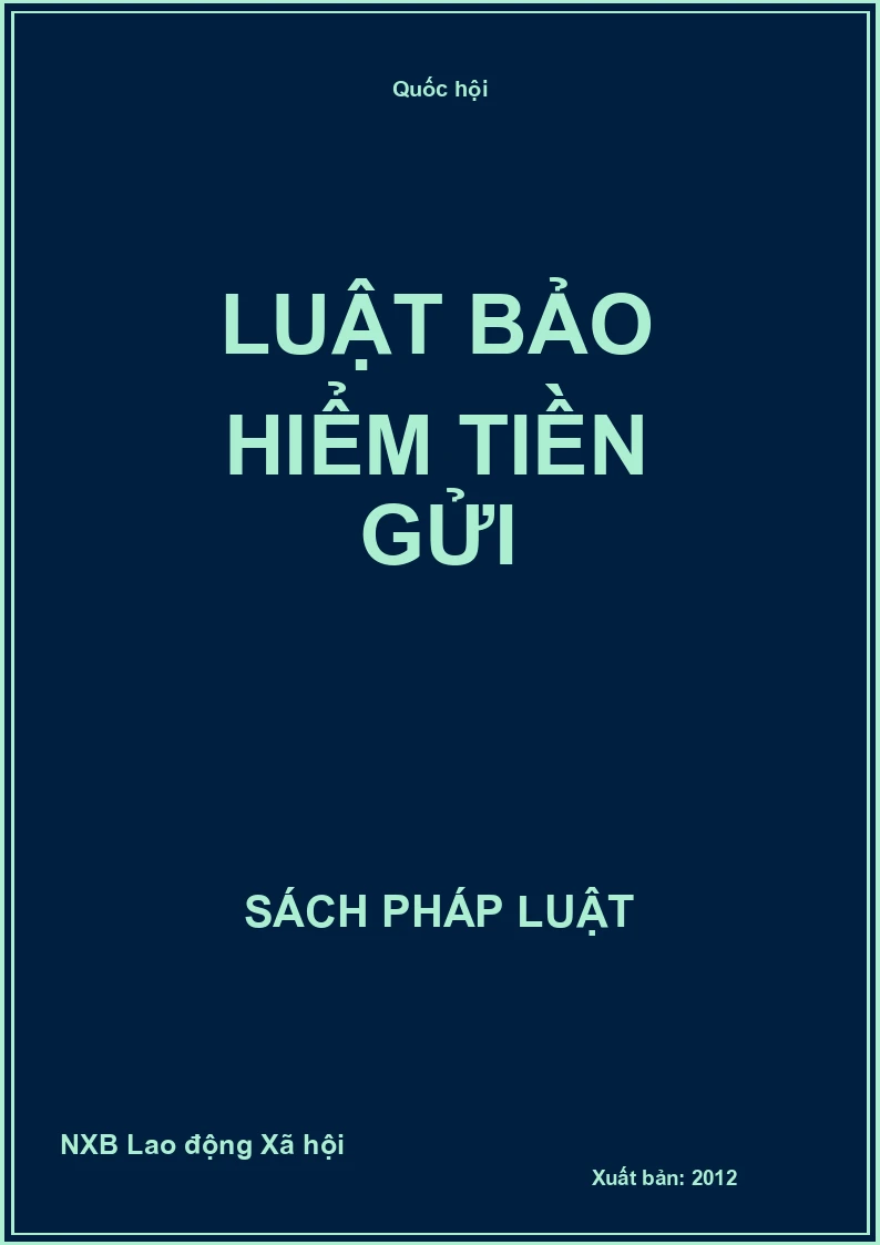 Luật Bảo Hiểm Tiền Gửi