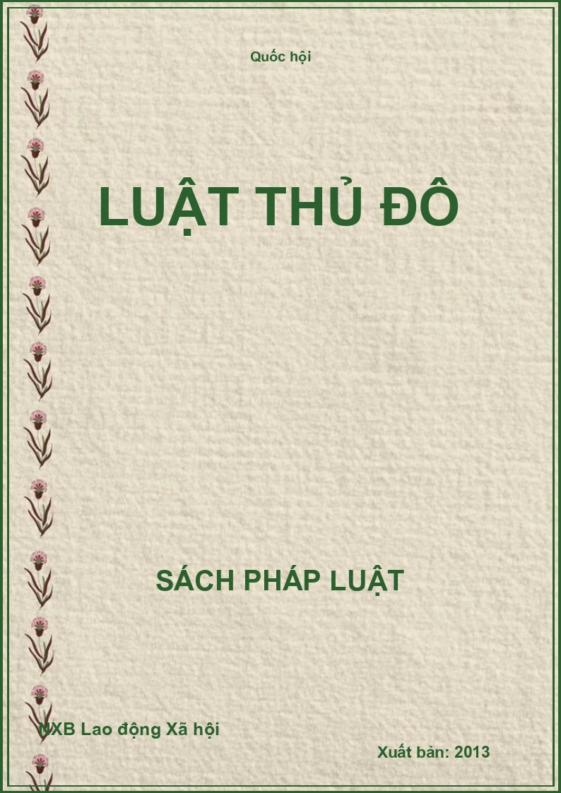 Luật Thủ Đô