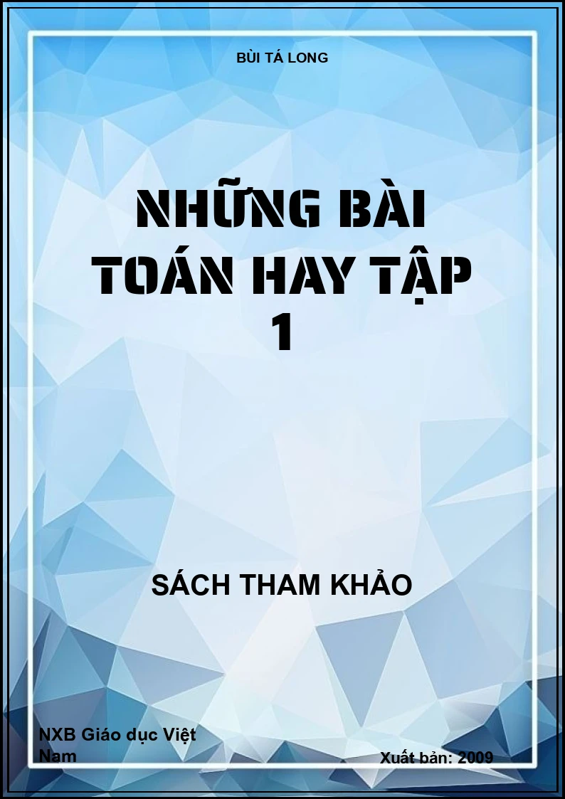 Những Bài Toán Hay Tập Một
