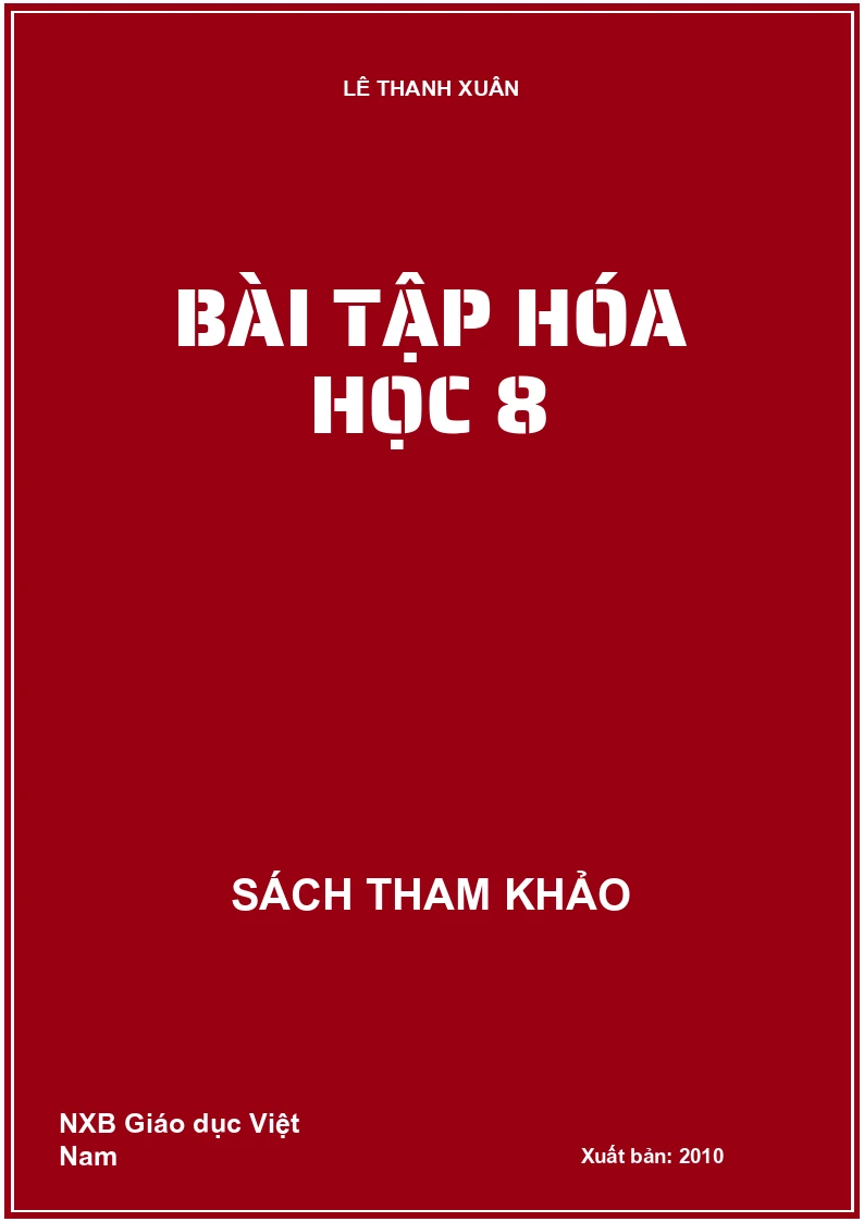 Bài Tập Hóa Học 8