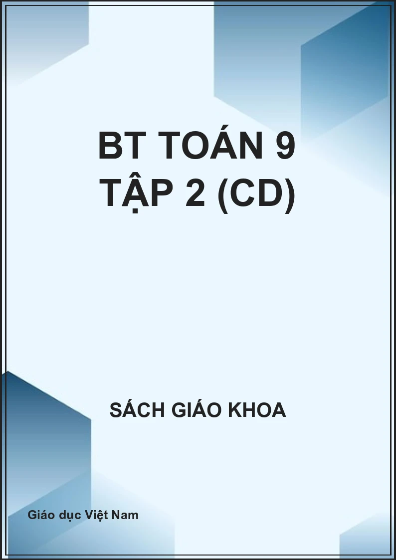 BT Toán 9 tập 2 (CD)