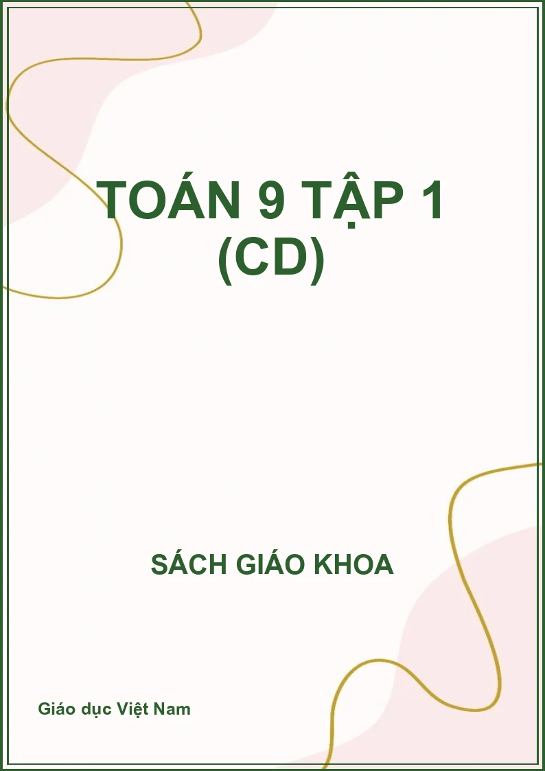 Toán 9 tập 1 (CD)