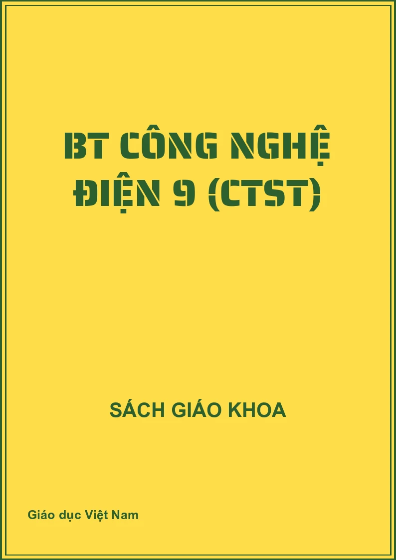 BT Công nghệ ĐIỆN 9 (CTST)