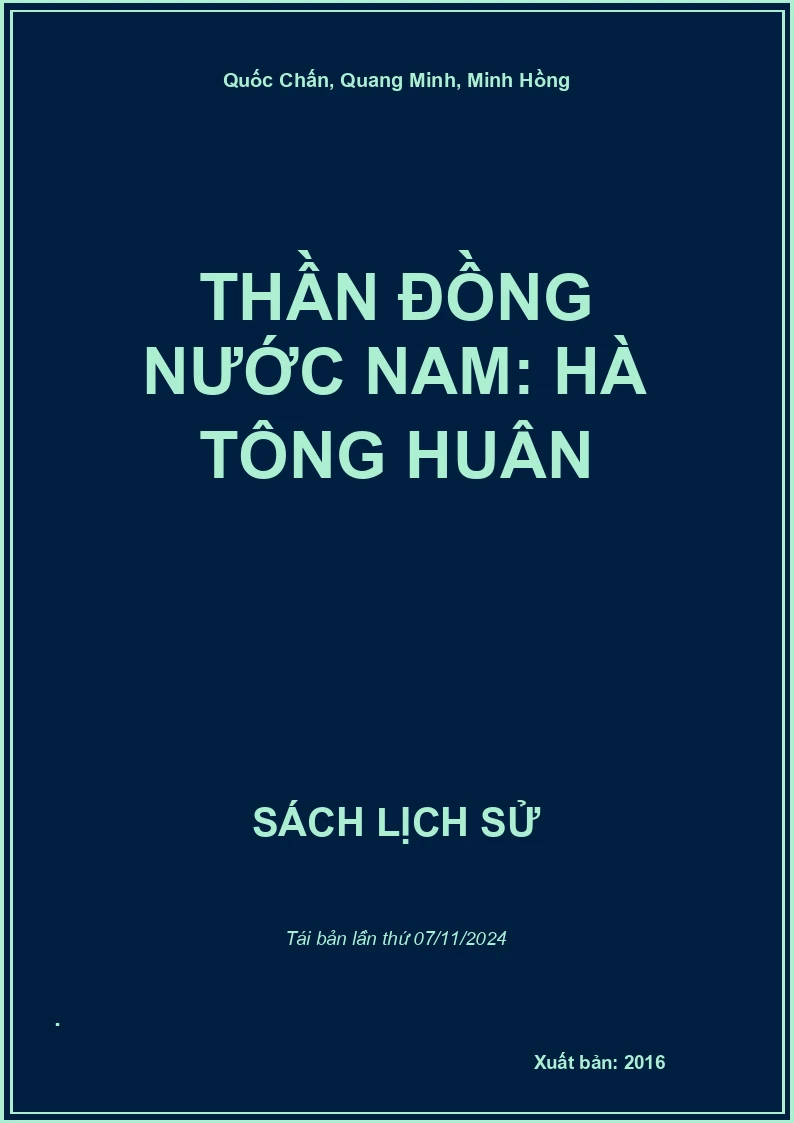 Thần Đồng Nước Nam: Hà Tông Huân