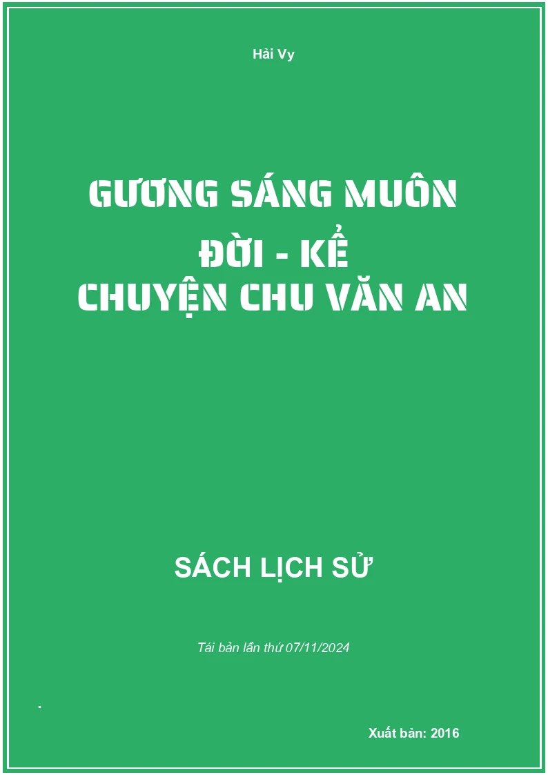 Gương Sáng Muôn Đời - Kể Chuyện Chu Văn An