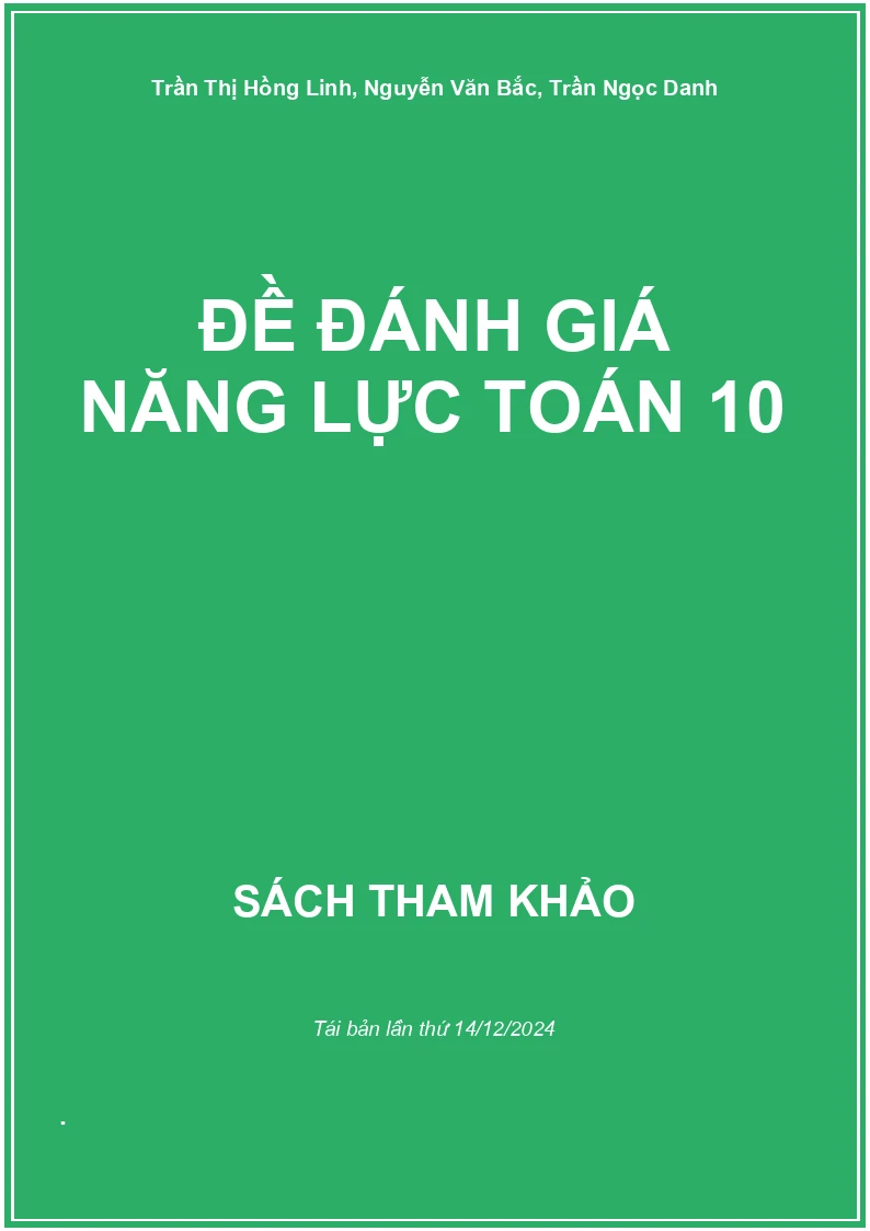 Đề đánh giá năng lực Toán 10