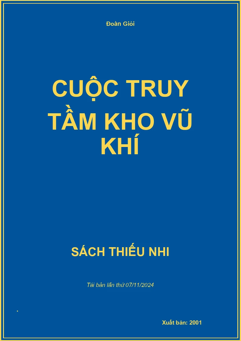 Cuộc Truy Tầm Kho Vũ Khí